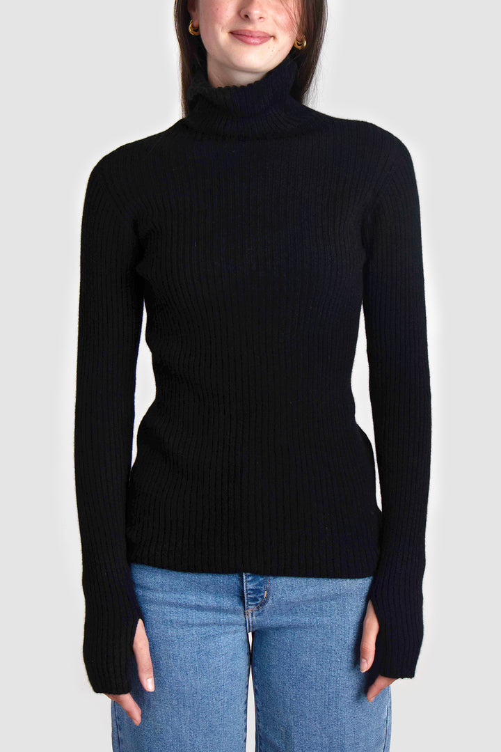 Womens Turtle Neck Cashmere Skivvy