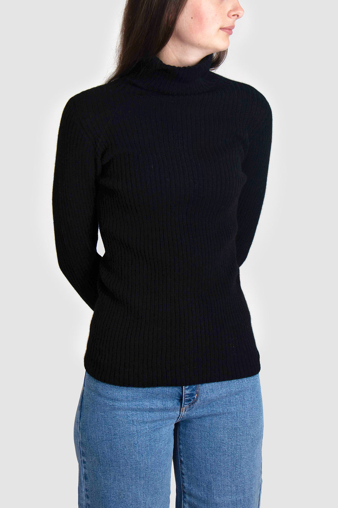 Womens Turtle Neck Cashmere Skivvy