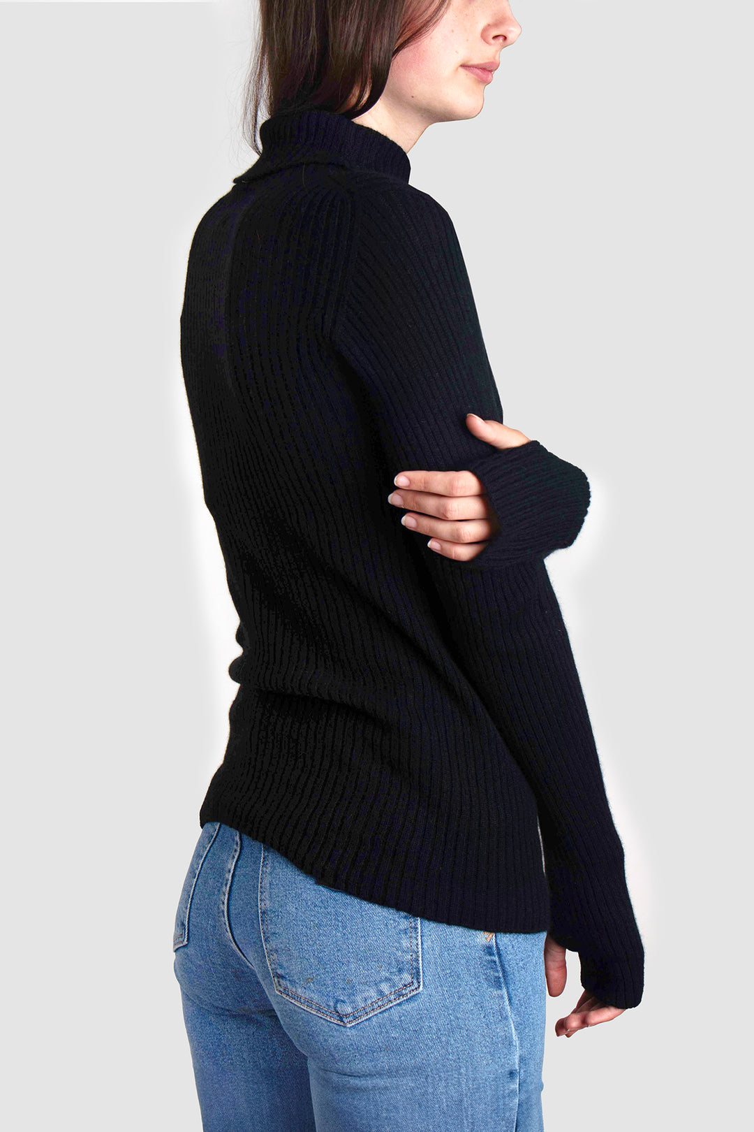 Womens Turtle Neck Cashmere Skivvy