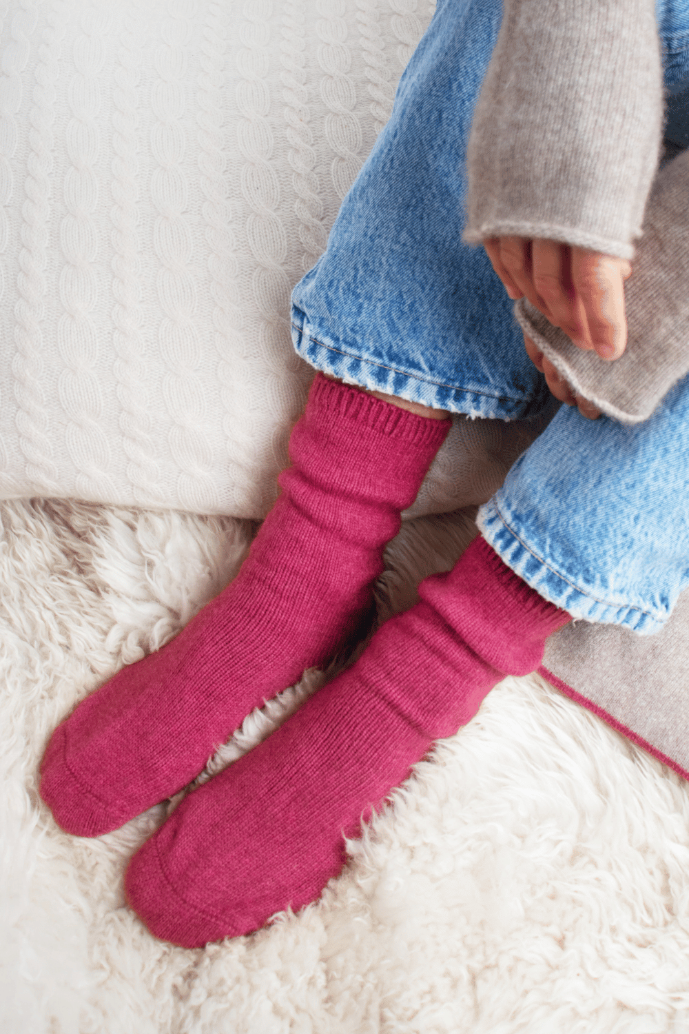 Nimbus Possum Merino Plain Socks