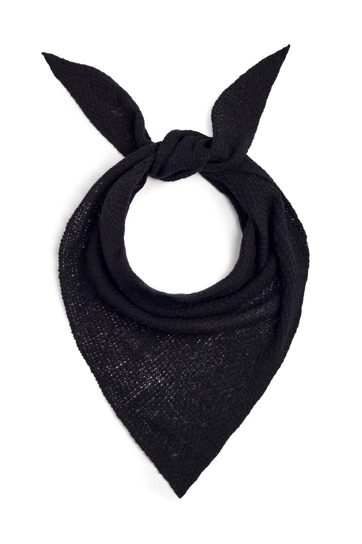 Cashmere triangle scarf #colour_black
