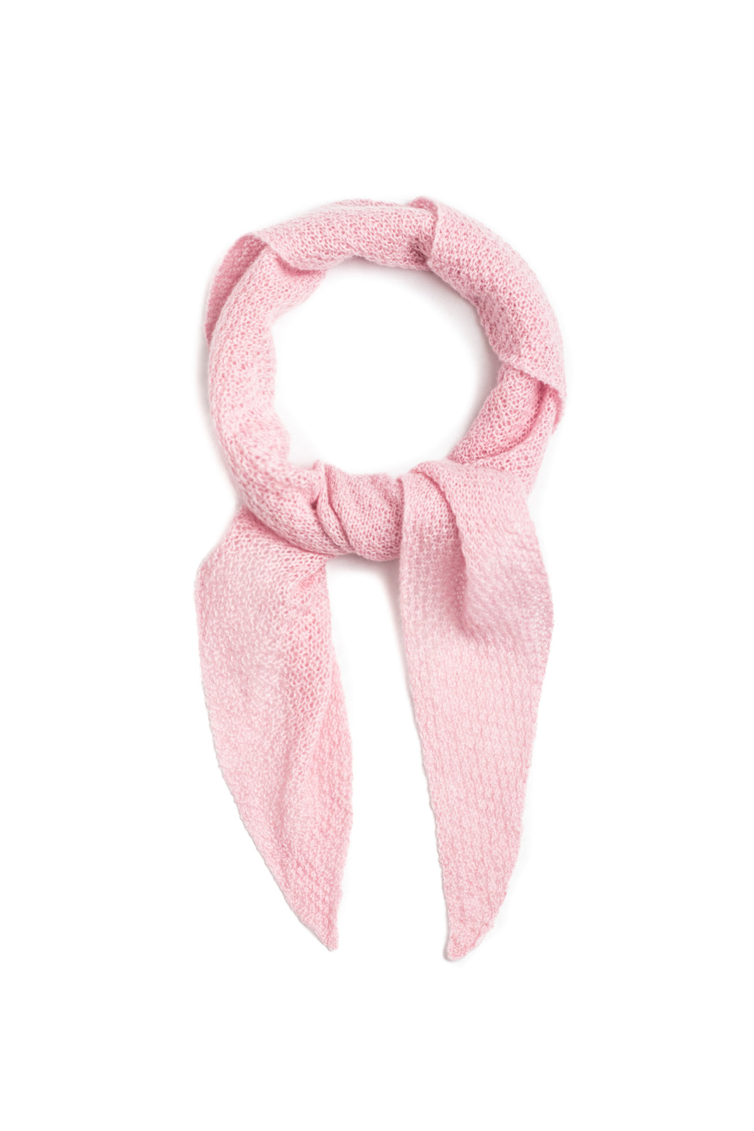 Cashmere triangle scarf #colour_glamour-pink