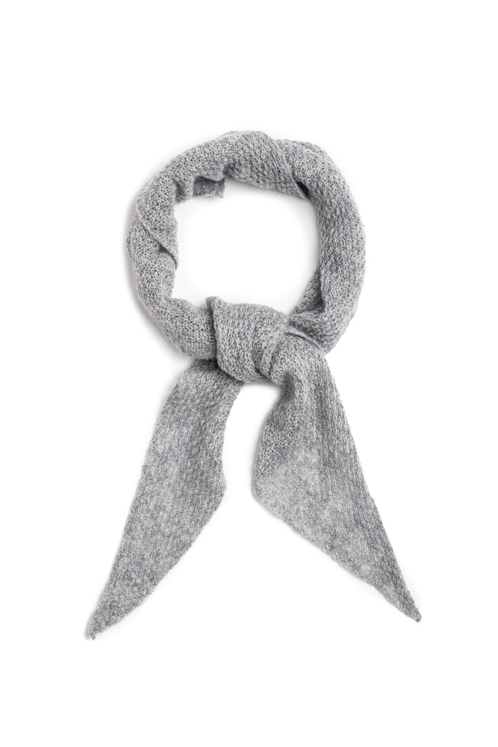 Cashmere triangle scarf #colour_felt-grey