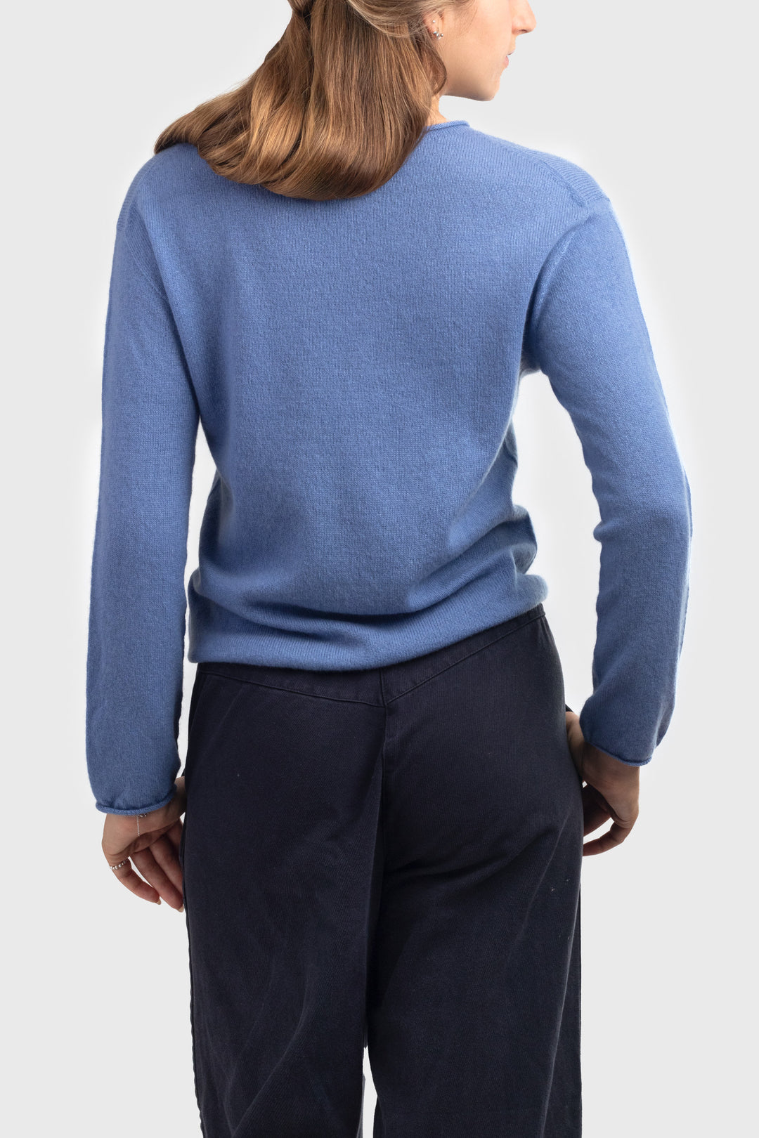 long sleeve cashmere t shirt - #colour_estate-blue