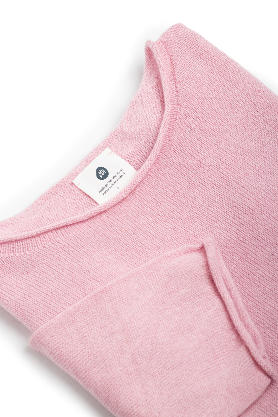 long sleeve cashmere t shirt - #colour_glamour-pink