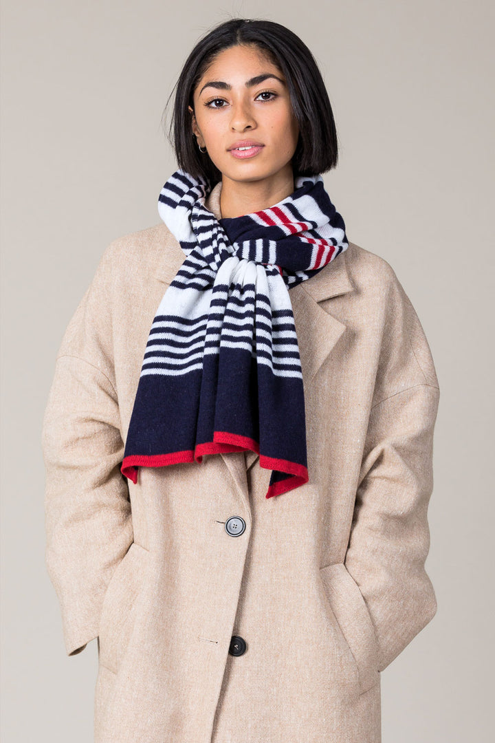 Cashmere 3 Stripe Scarf