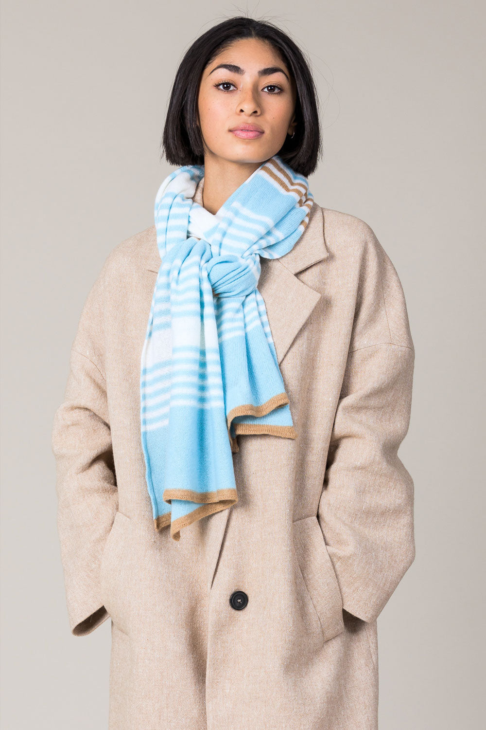 Cashmere 3 Stripe Scarf