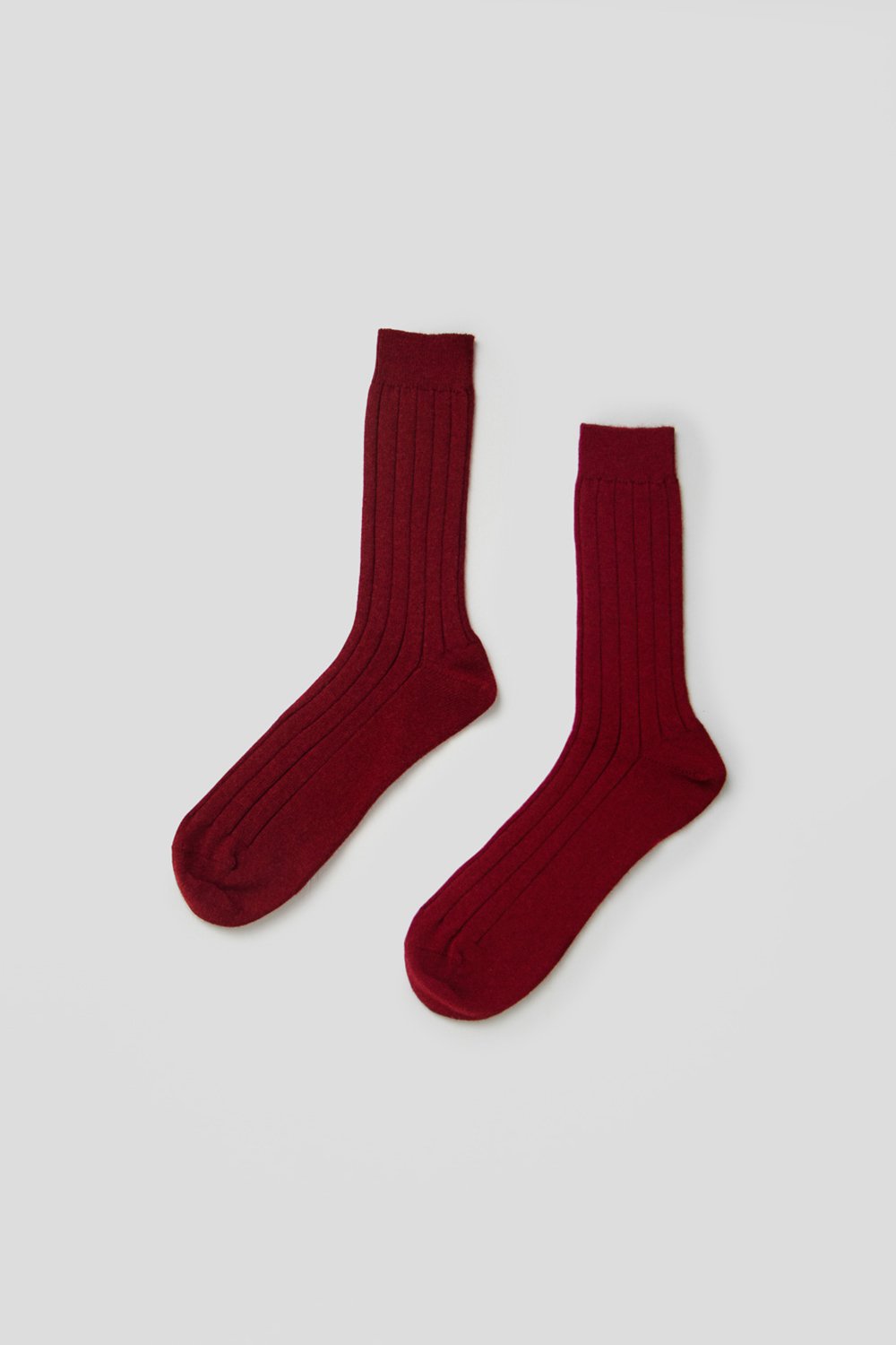 Cashmere Mens Ribbed Socks