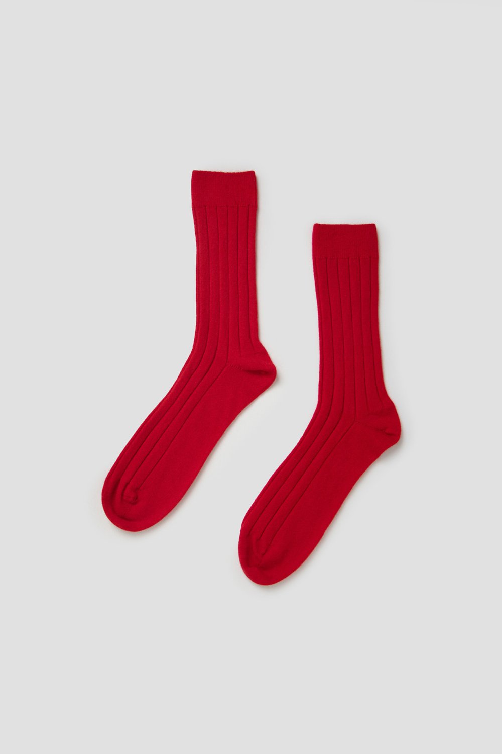 Cashmere Mens Ribbed Socks