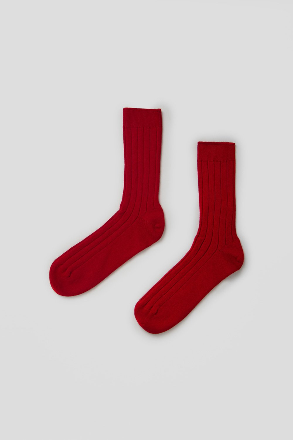 Cashmere Mens Ribbed Socks