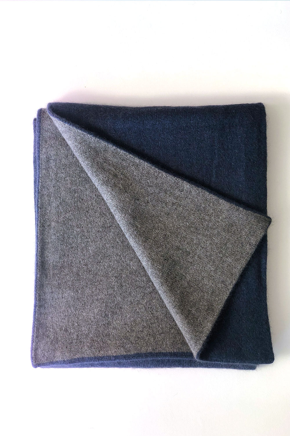 Nimbus Possum, Merino and Silk Reversible Scarf